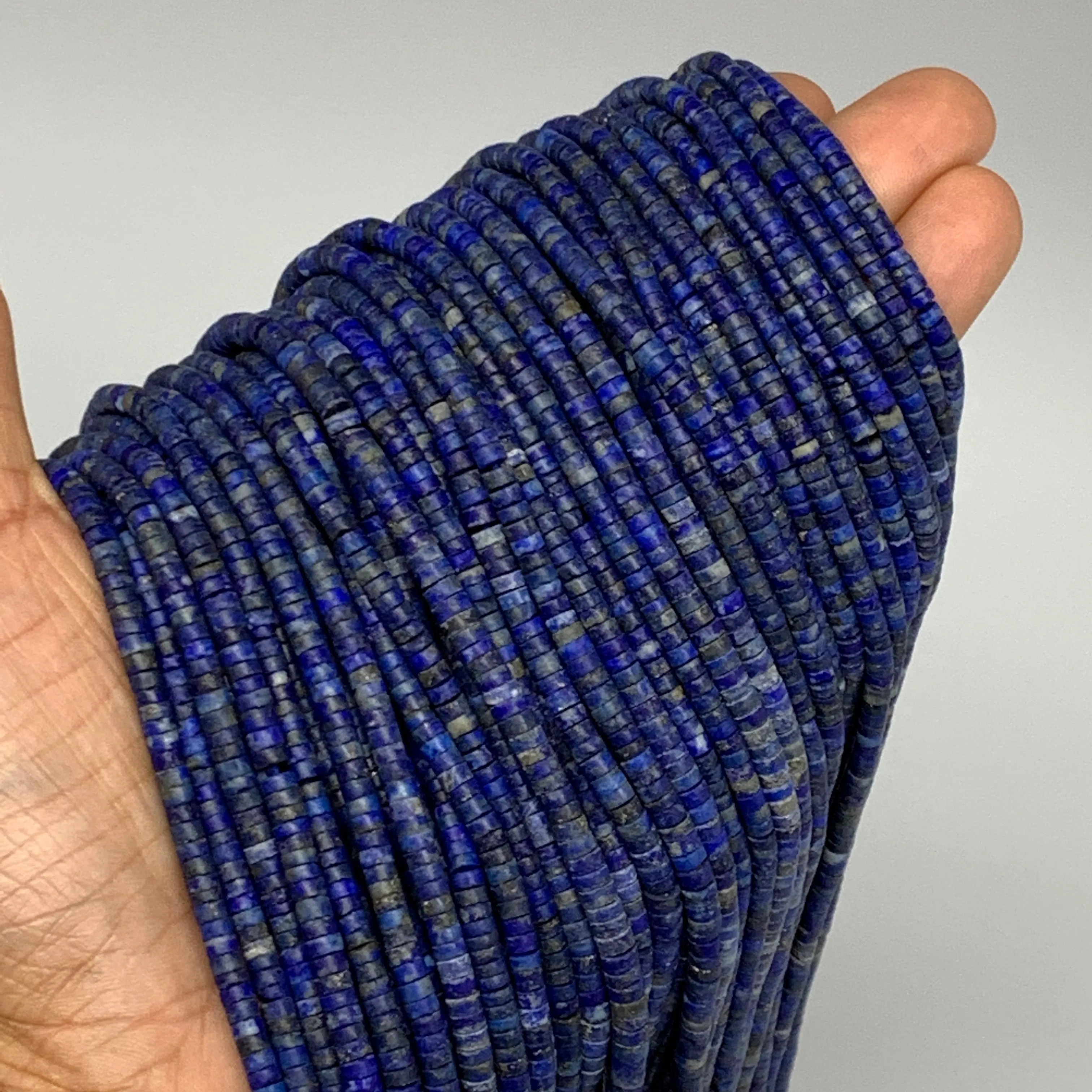 1 strand, 2mm-3mm, Small Size Natural Lapis Lazuli Beads Tube @Afghansitan,B1313