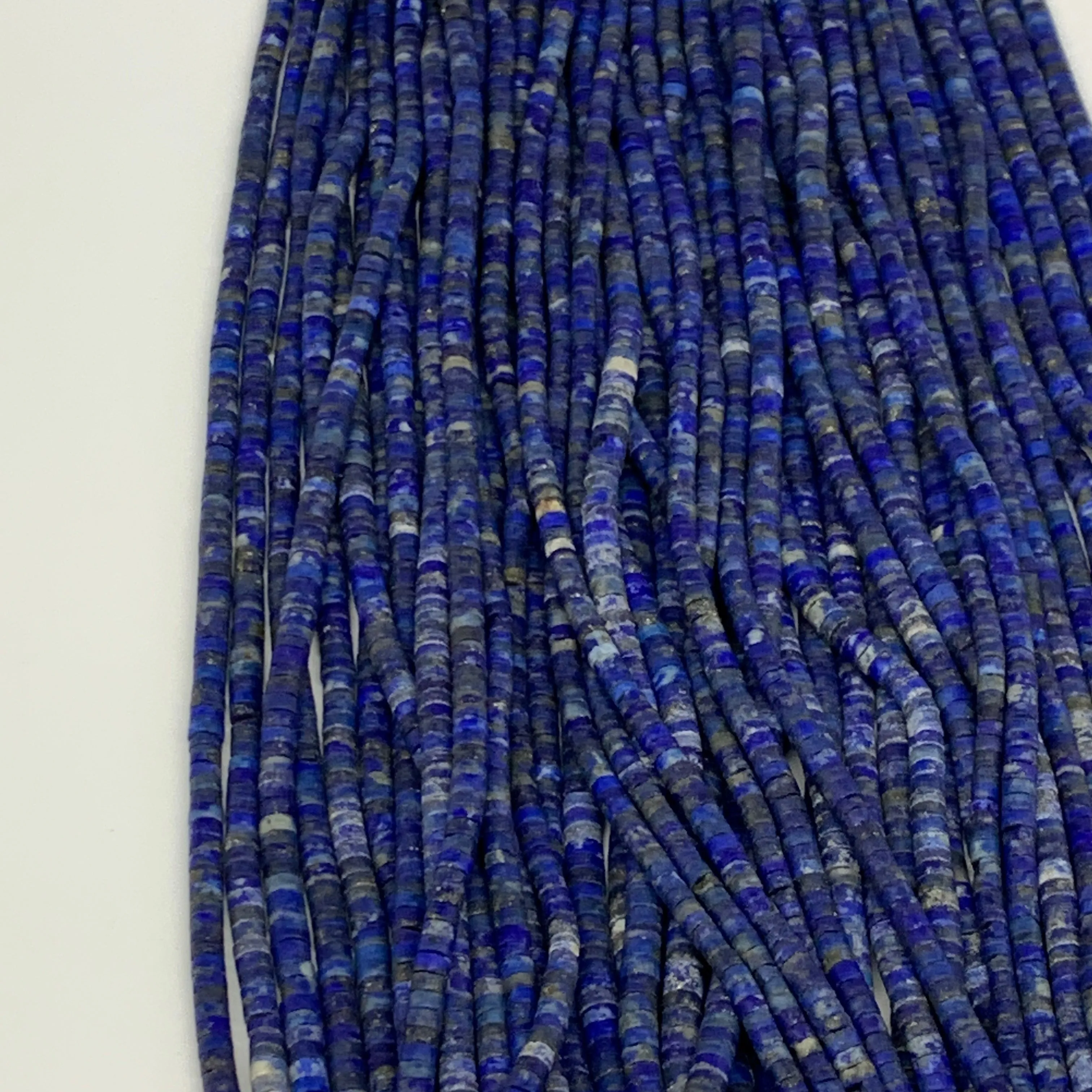 1 strand, 2mm-3mm, Small Size Natural Lapis Lazuli Beads Tube @Afghansitan,B1313