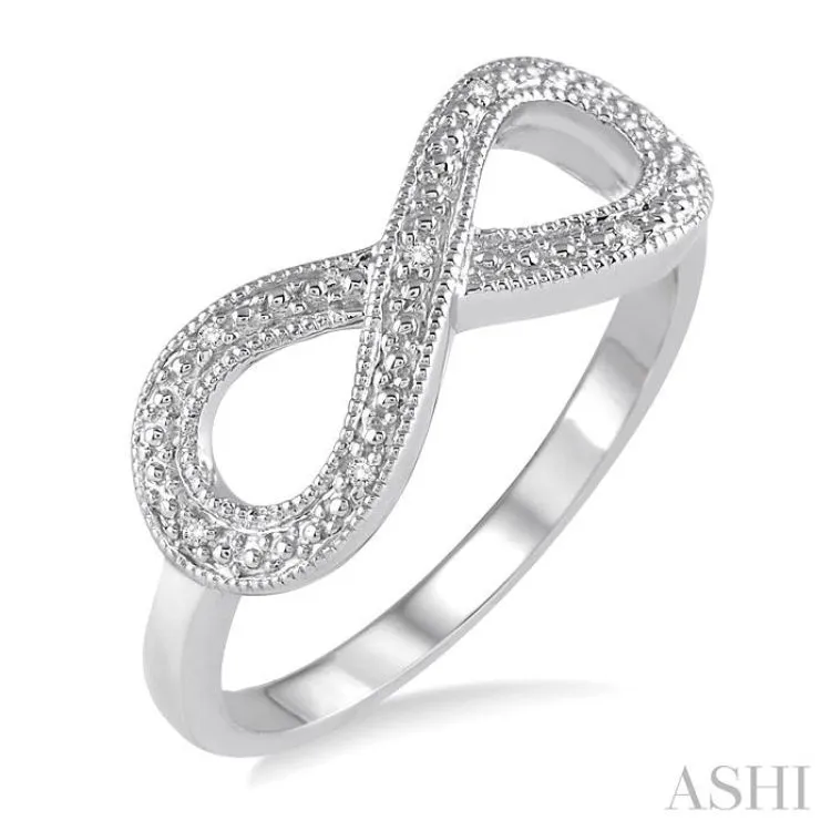 1/50 ctw Round Cut Diamond Fashion Ring in Sterling Silver