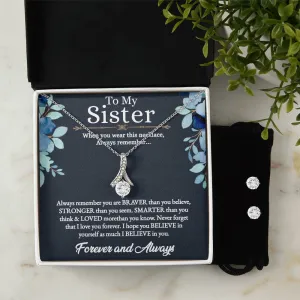 Alluring Beauty For Sister   Clear CZ Earrings