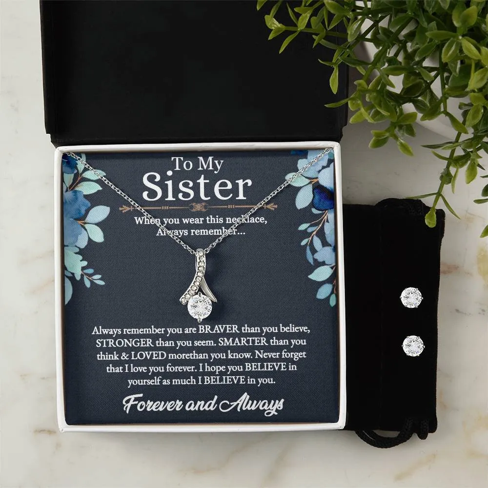 Alluring Beauty For Sister   Clear CZ Earrings