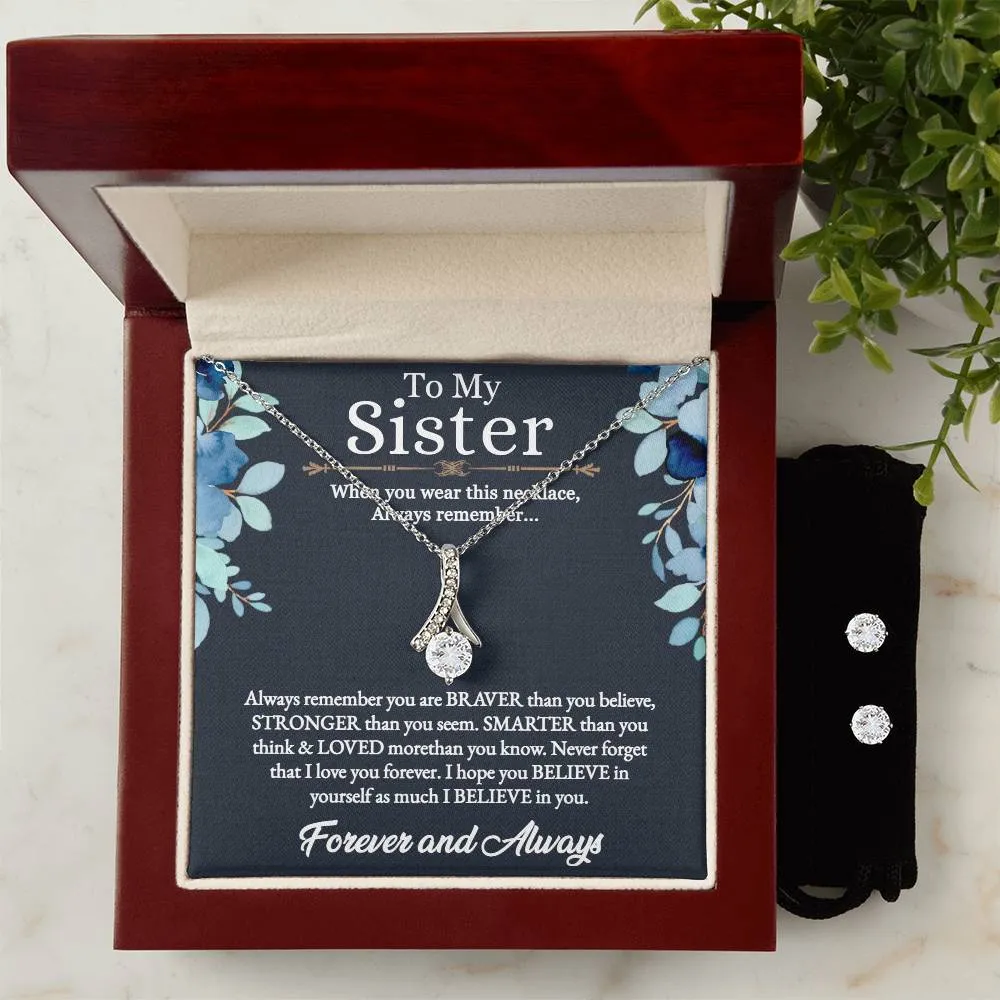 Alluring Beauty For Sister   Clear CZ Earrings