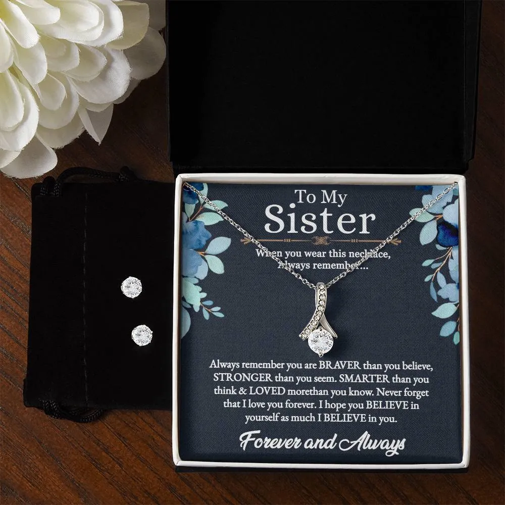 Alluring Beauty For Sister   Clear CZ Earrings