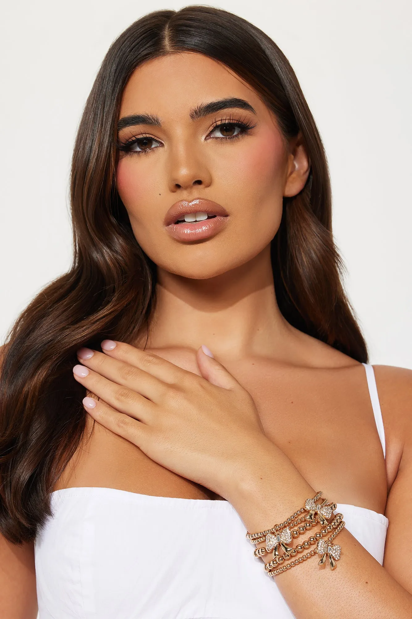 Ask A Bow Me Bracelet - Gold