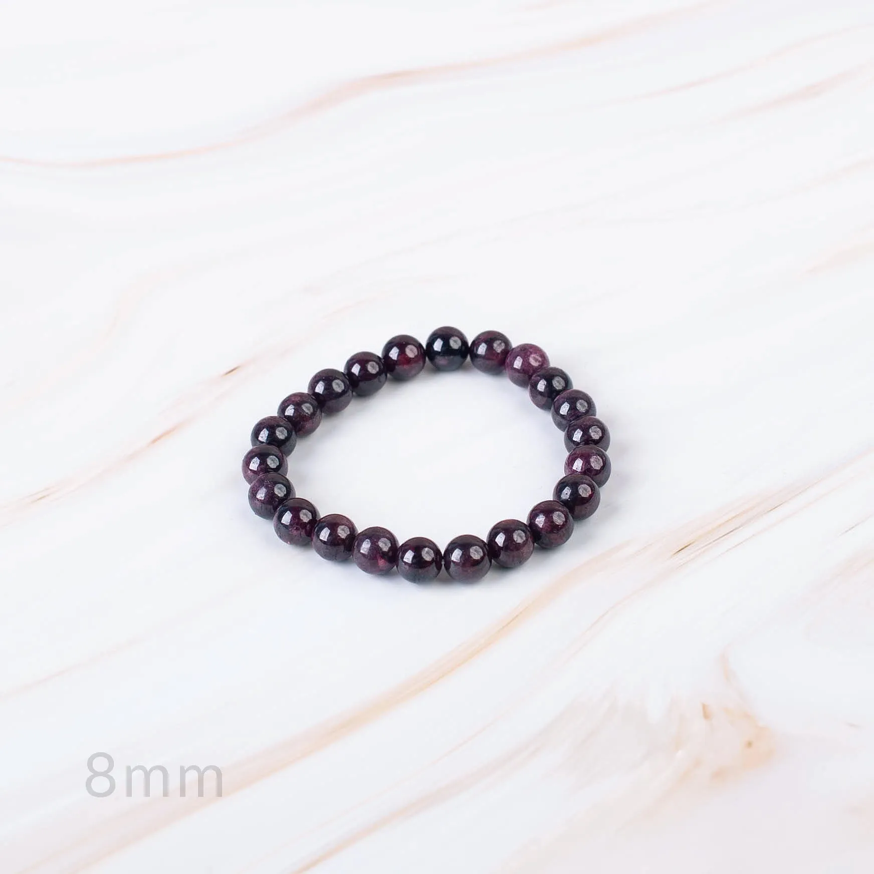 Garnet Beaded Bracelet