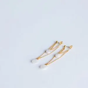 Gold-filled Moonstone Earrings