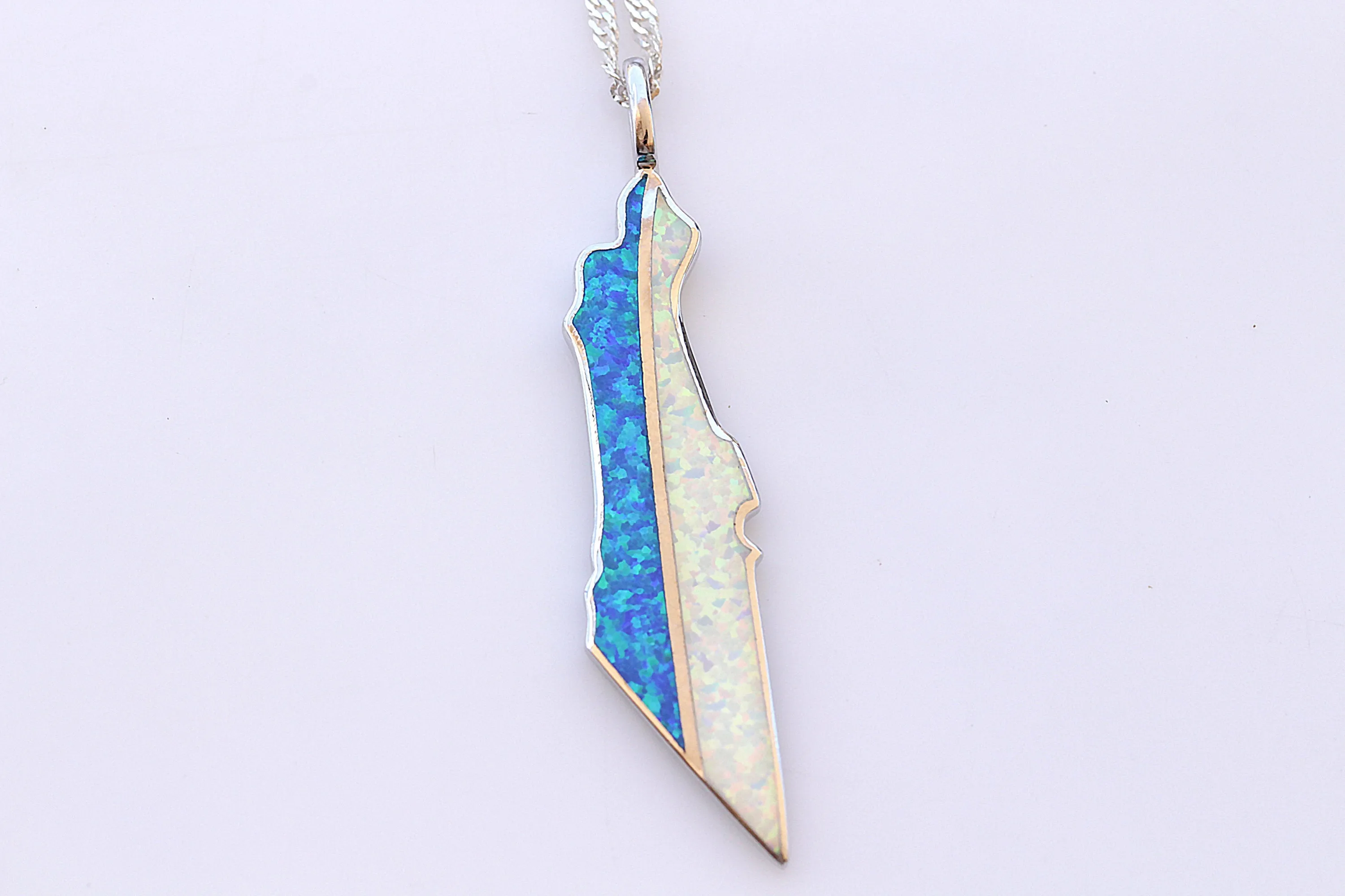 Map Of Israel Necklace