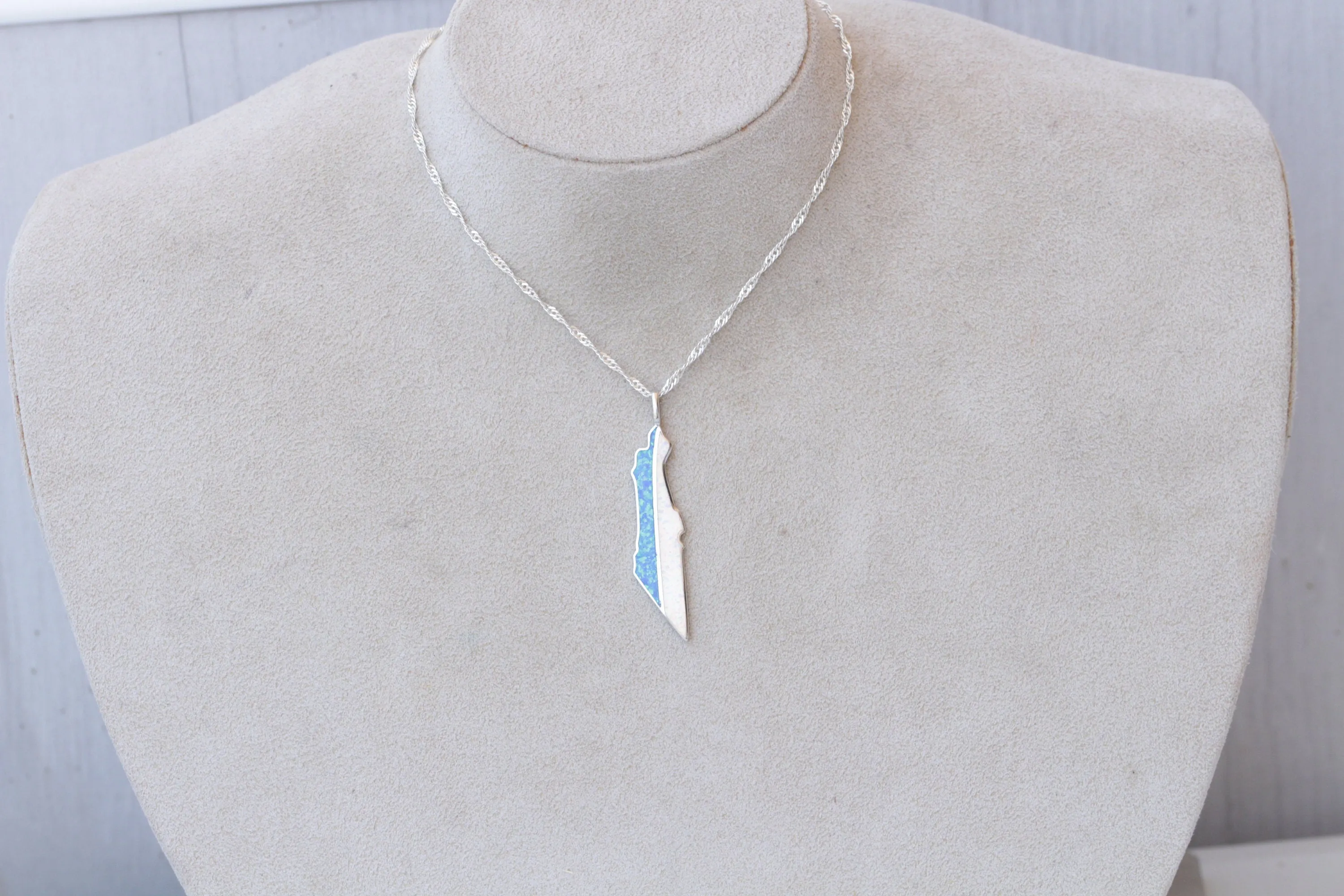 Map Of Israel Necklace