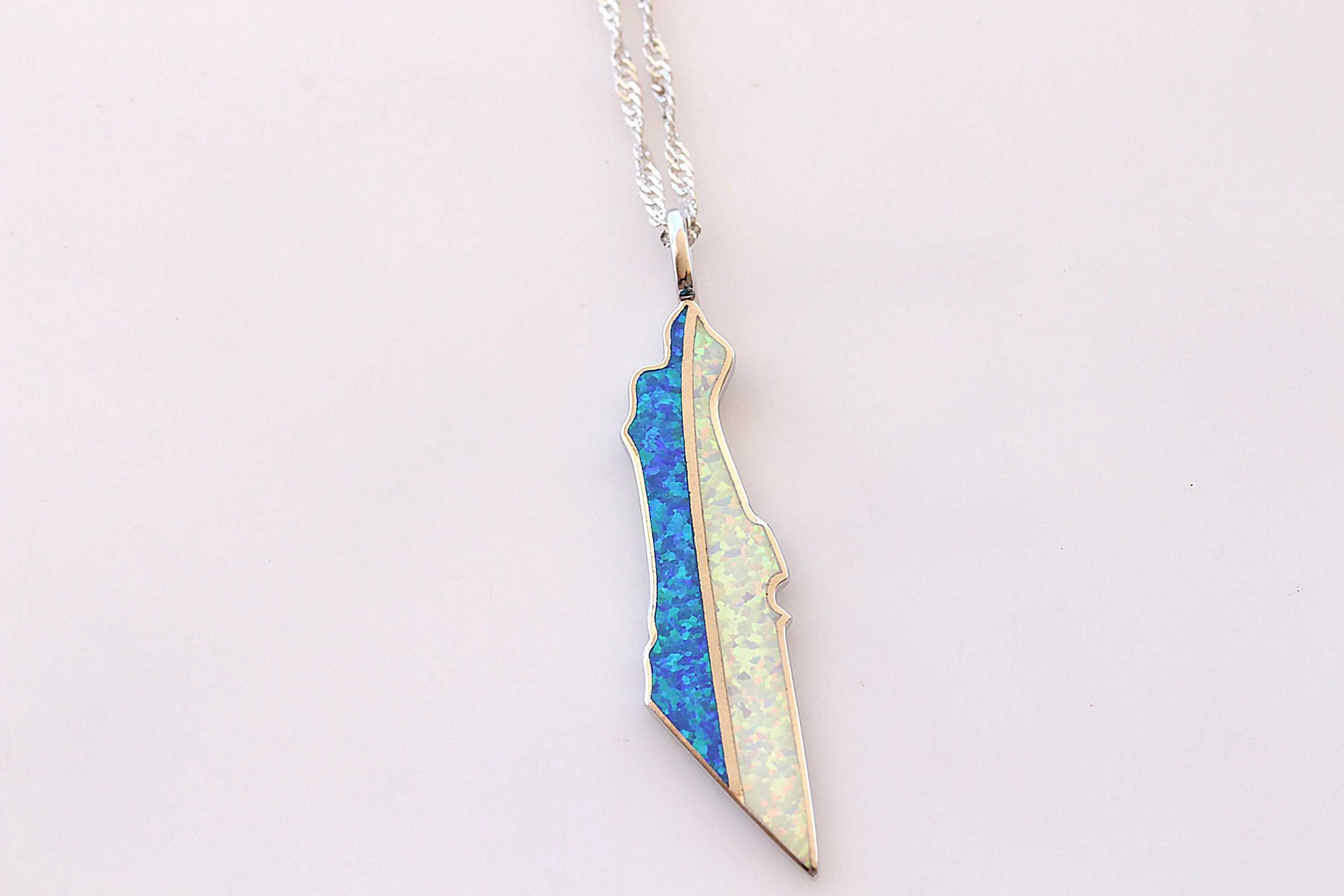 Map Of Israel Necklace