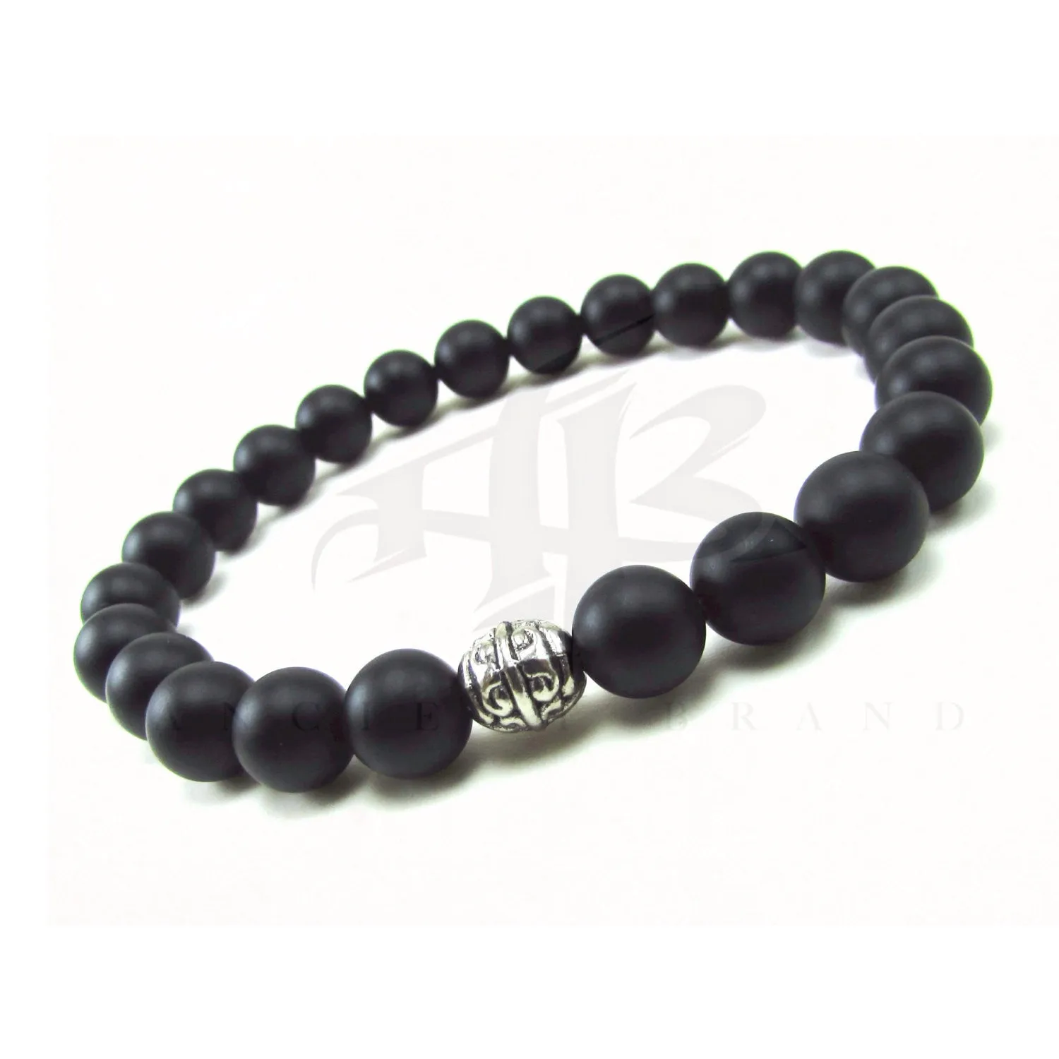 Matte Black Onyx Beaded Bracelet