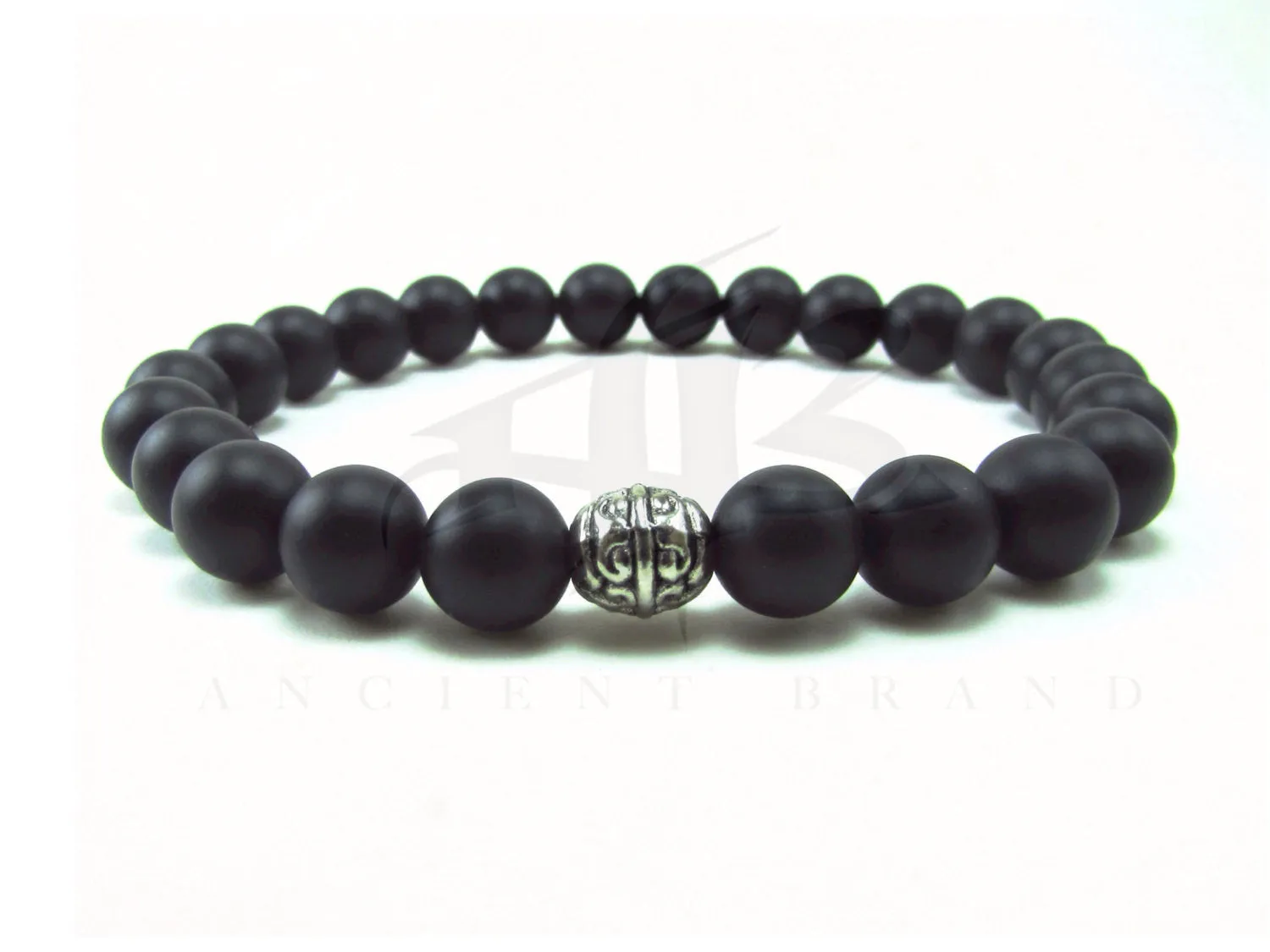 Matte Black Onyx Beaded Bracelet