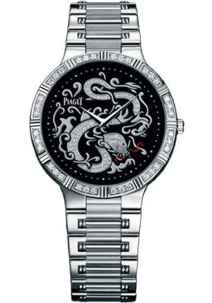 Piaget - Dancer Ultra-Thin - 38 mm - White Gold - Onyx Zodiac Watch G0A32194
