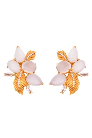 Pietra Cabochon Cluster Earrings