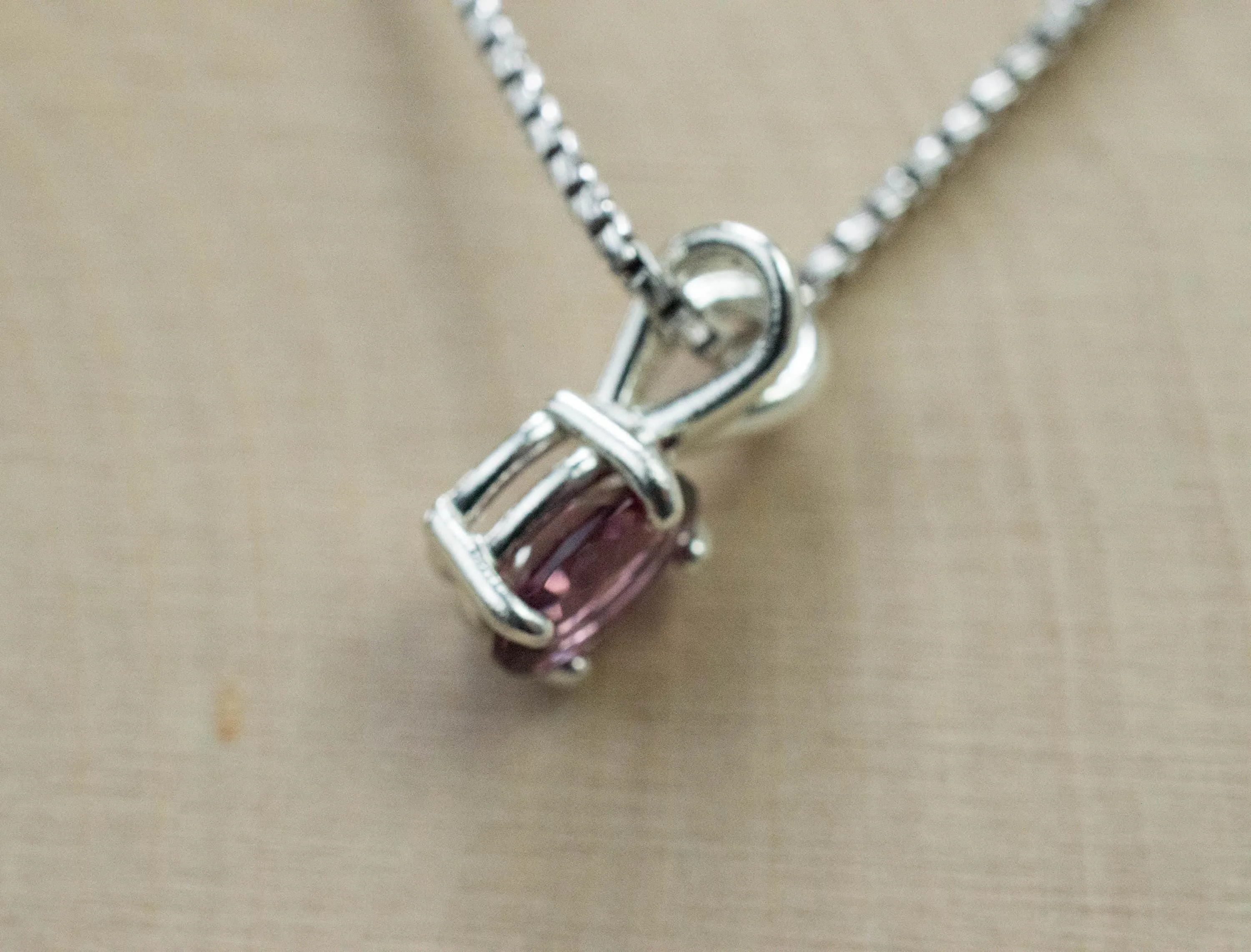 Rhodolite Garnet Pendant; Natural Untreated Tanzanian Garnet; 1.140cts