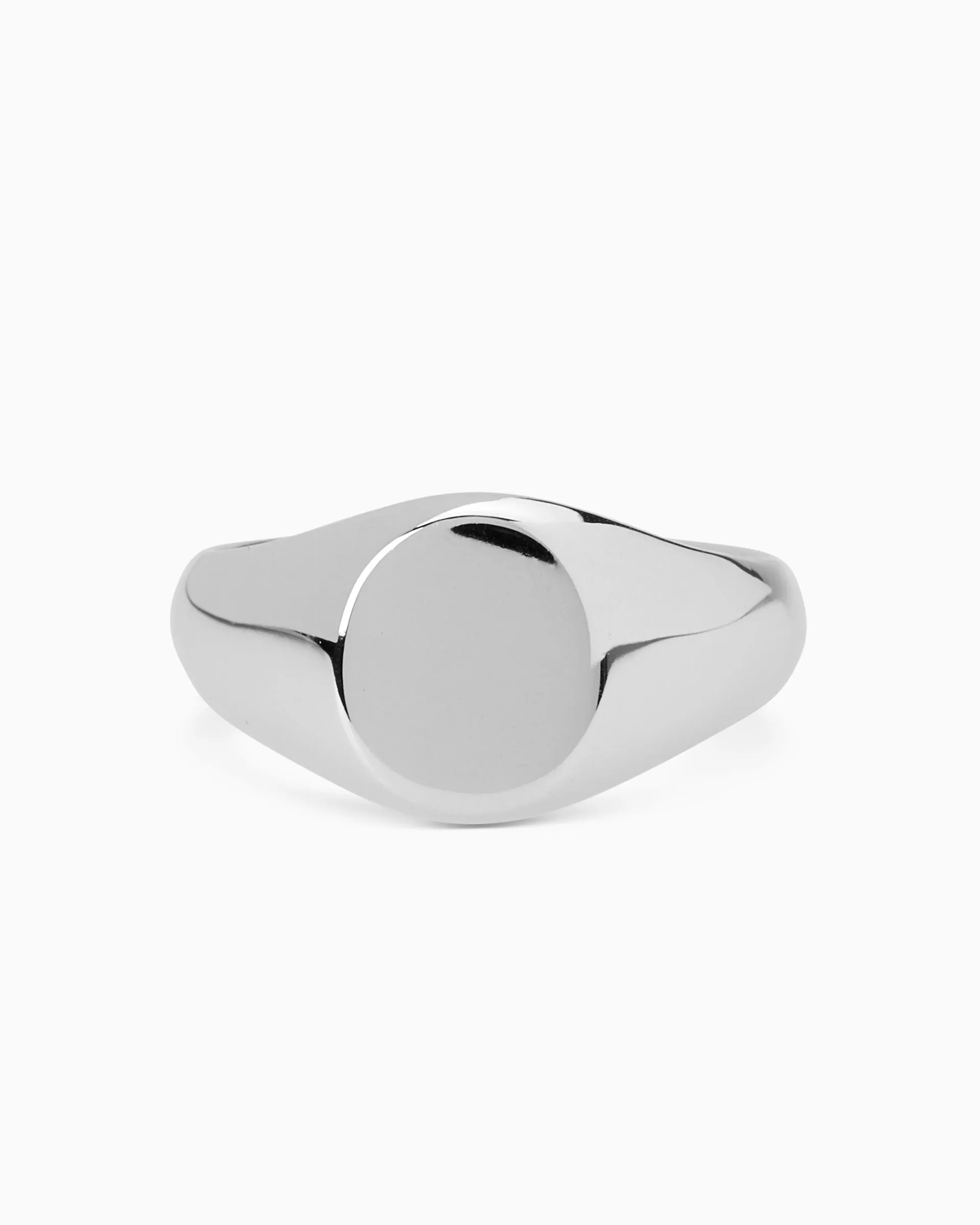 Signature Petite Signet Ring | Silver