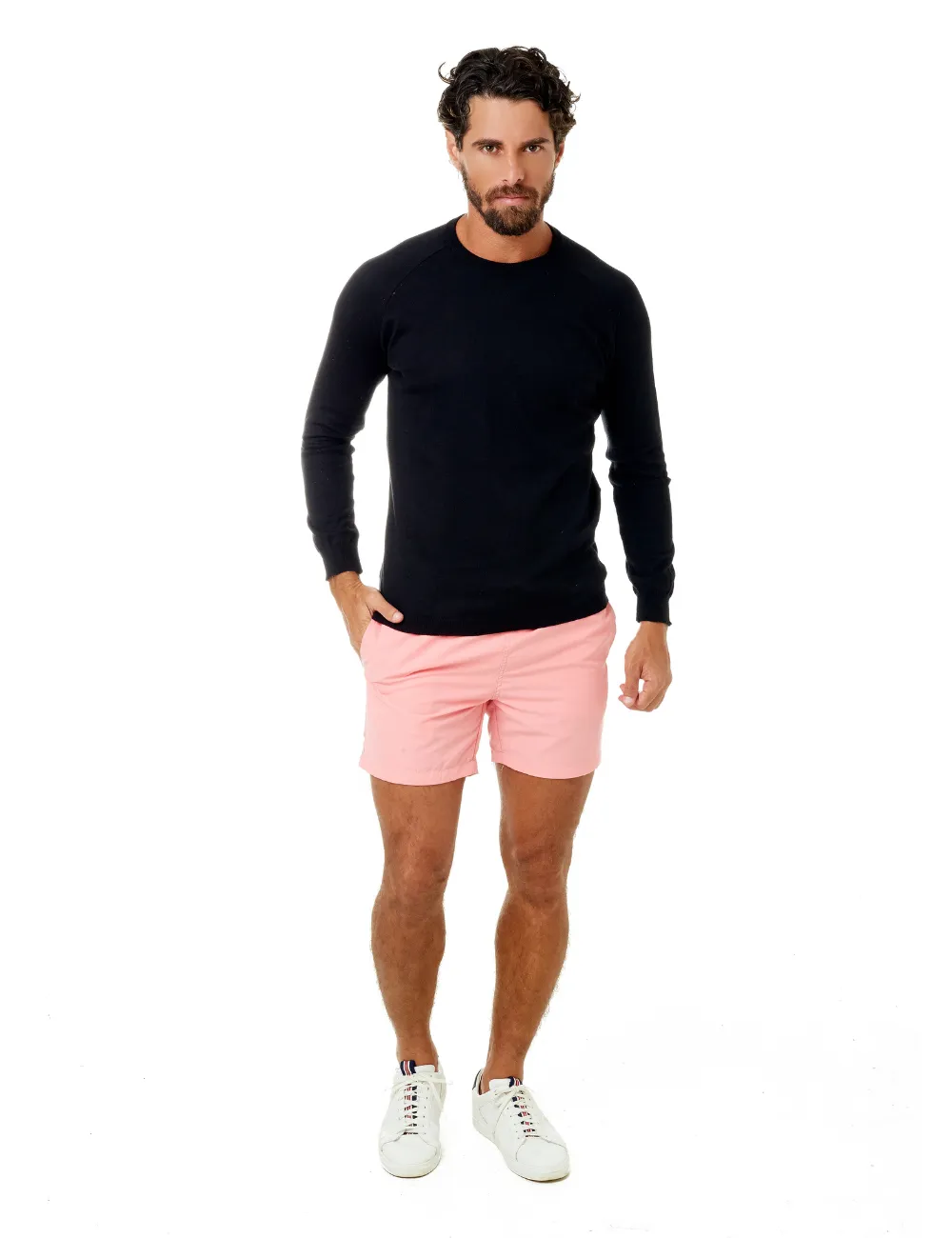 Swim Short Liso Vivid Coral