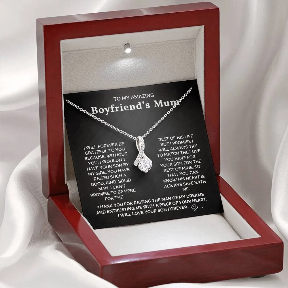 To My Amazing Boyfriend's Mum - I Will Forever Be Grateful To You - Necklace
