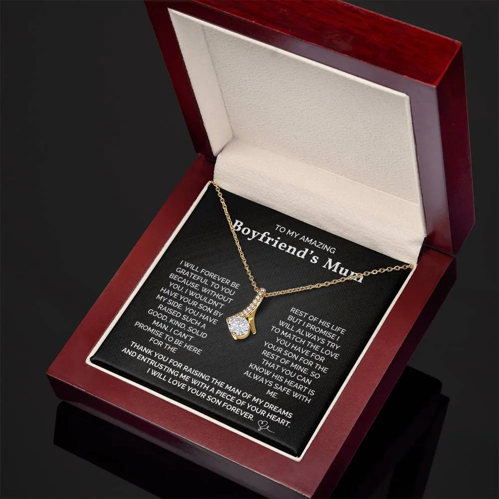 To My Amazing Boyfriend's Mum - I Will Forever Be Grateful To You - Necklace