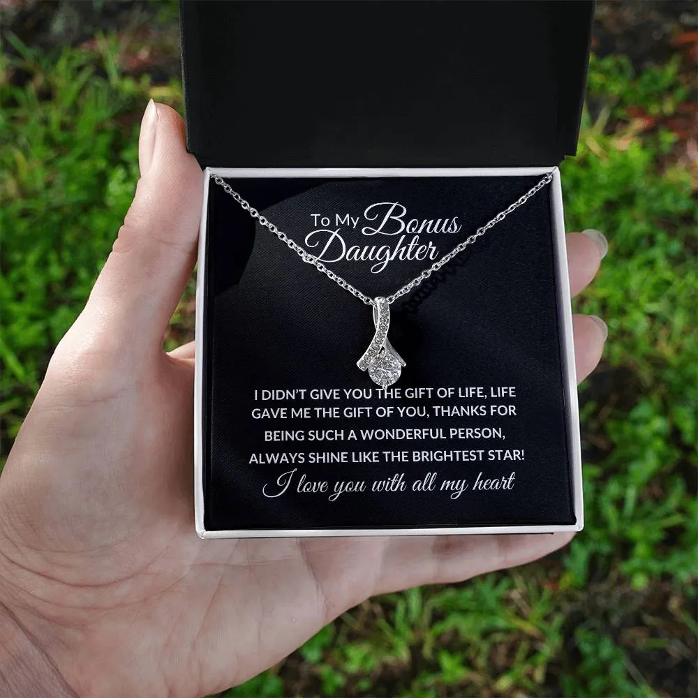 To My Bonus Daughter | Alluring Beauty Necklace