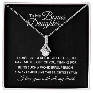 To My Bonus Daughter | Alluring Beauty Necklace