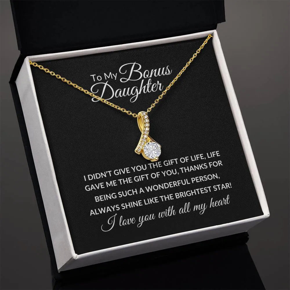 To My Bonus Daughter | Alluring Beauty Necklace