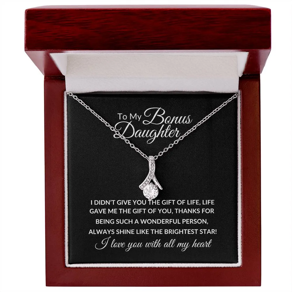 To My Bonus Daughter | Alluring Beauty Necklace