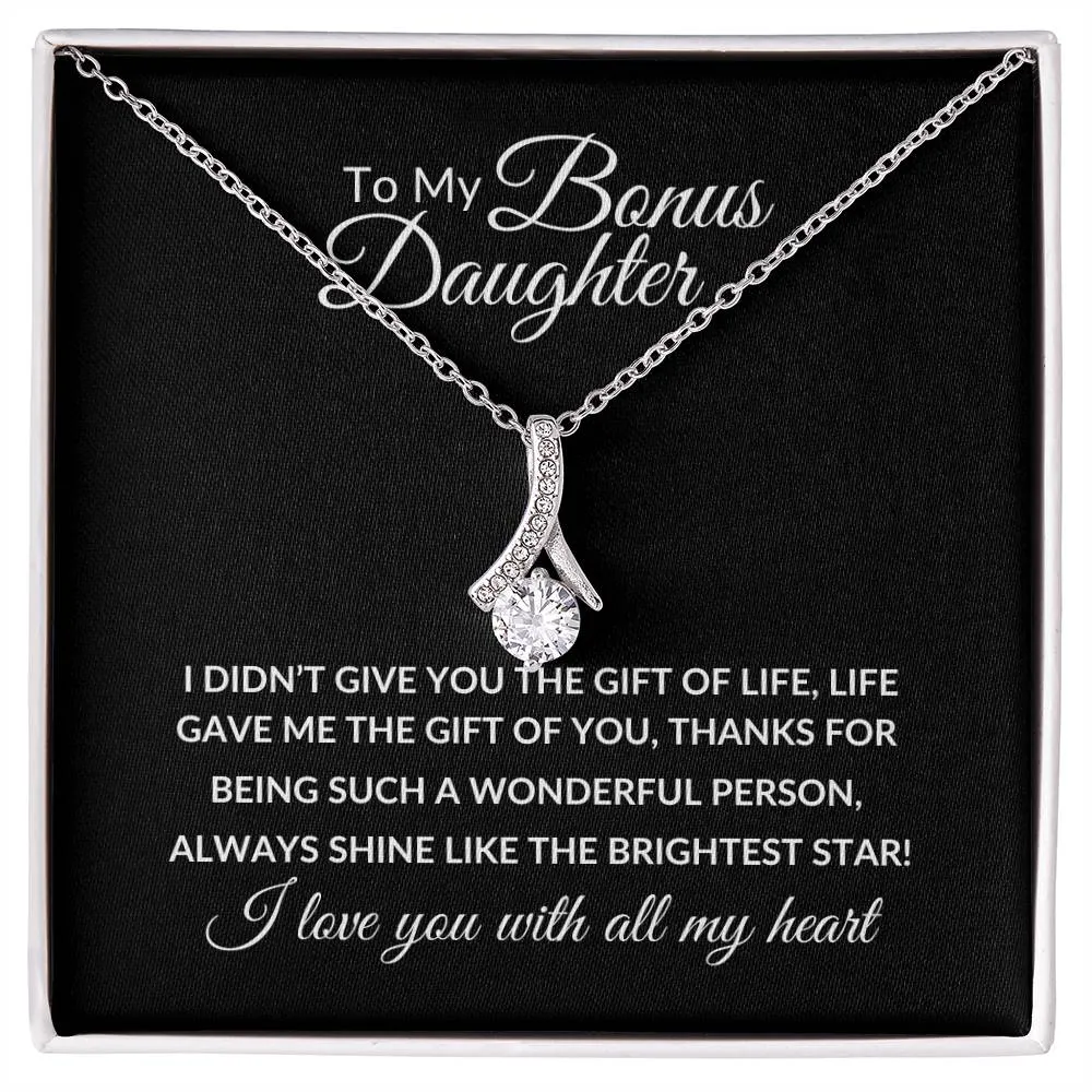 To My Bonus Daughter | Alluring Beauty Necklace