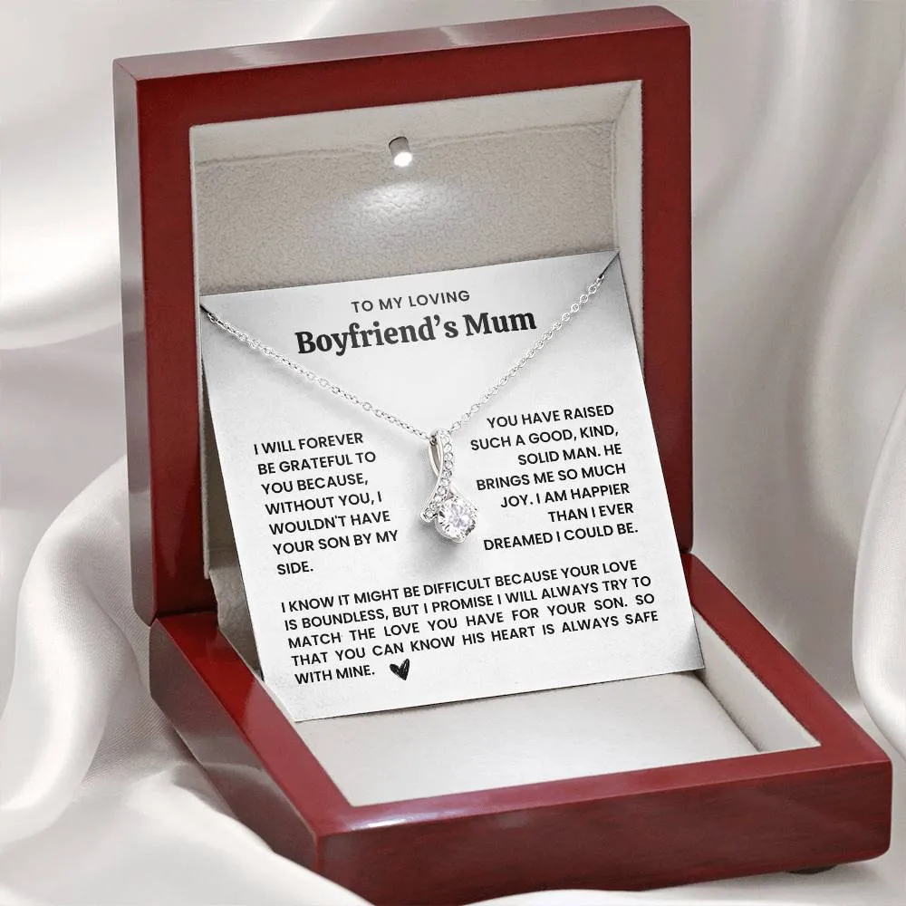 To My Boyfriend's Mum Necklace- Alluring Beauty Necklace