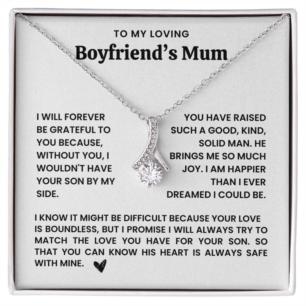 To My Boyfriend's Mum Necklace- Alluring Beauty Necklace