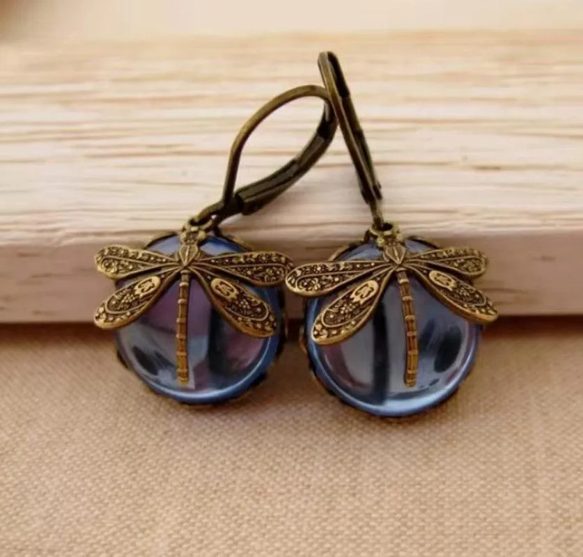 Vintage Dragonfly Earrings